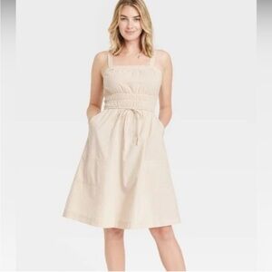 Universal Thread Cream Midi Dress